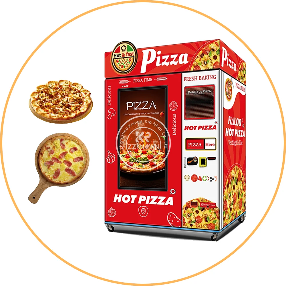 8Inch 12Inch Smart Automatic Pizza Vending Machine Robot Self Heating Meals Bakery Hot Pizza Maker Making Machine Food Kiosk