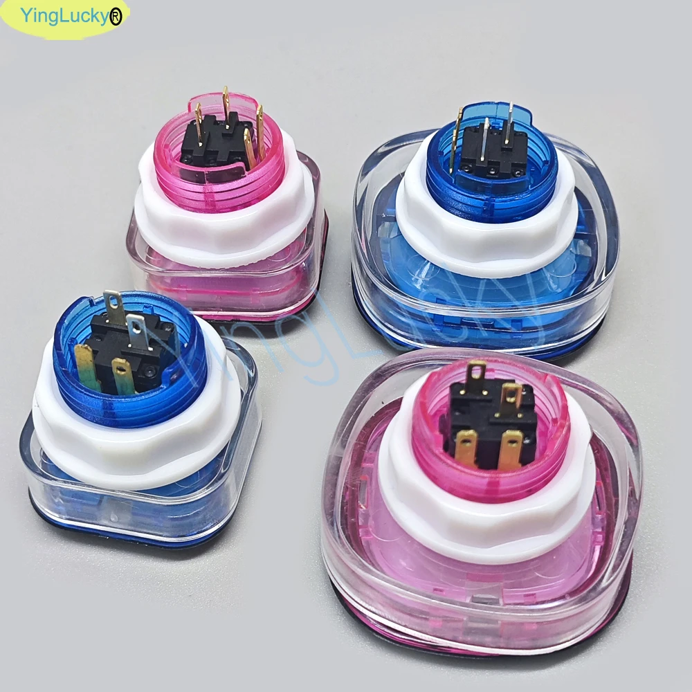 5 فولت 12 فولت ضوء مربع LED زر الضغط المضيء 35 مللي متر 50 مللي متر مع التبديل الجزئي ، لعبة آلة بيع الأركيد ، وحدات تحكم الفيديو