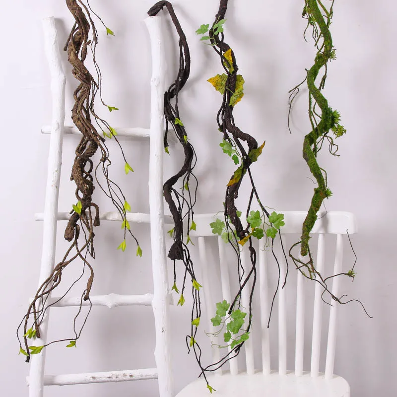 Nueva vid seca Artificial, vid seca de espuma para decoración del hogar, boda, habitación, decoración de jardín, fiesta, decoración de vid colgante