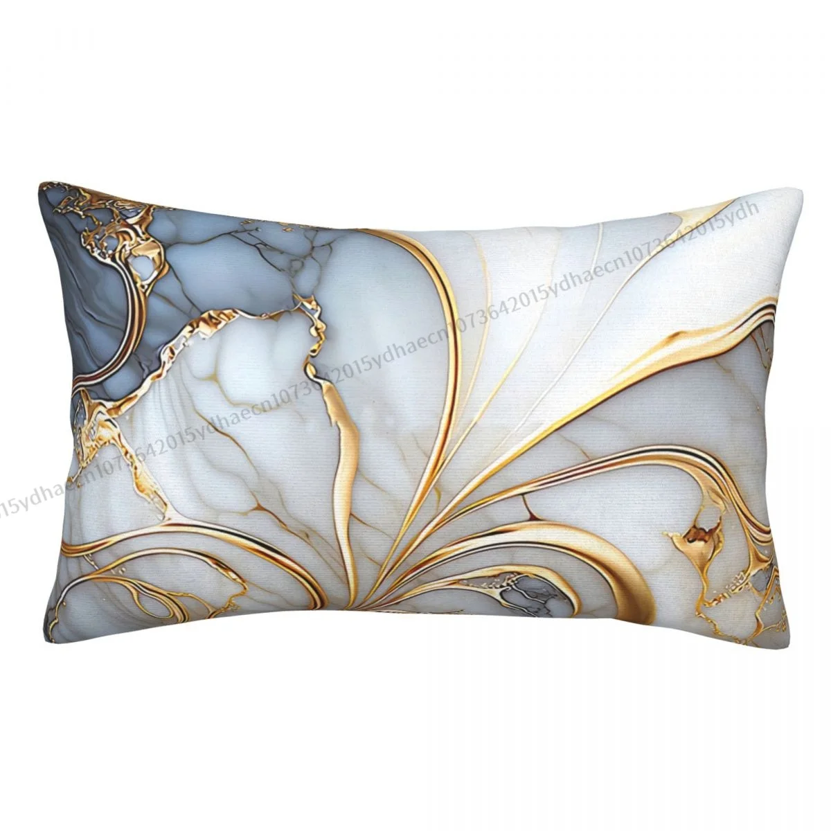 White And Gold Marble Polyester Pillowcase Sofa Decorative Washable Pillow Cover Pillowcase