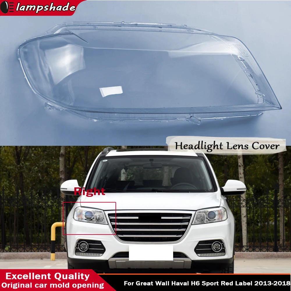 

Car Headlight Cover Headlamp Glass Lens Lamp Shade Shell For Great Wall Haval H6 Sport Red Label 2013 2014 2015 2016 2017 2018