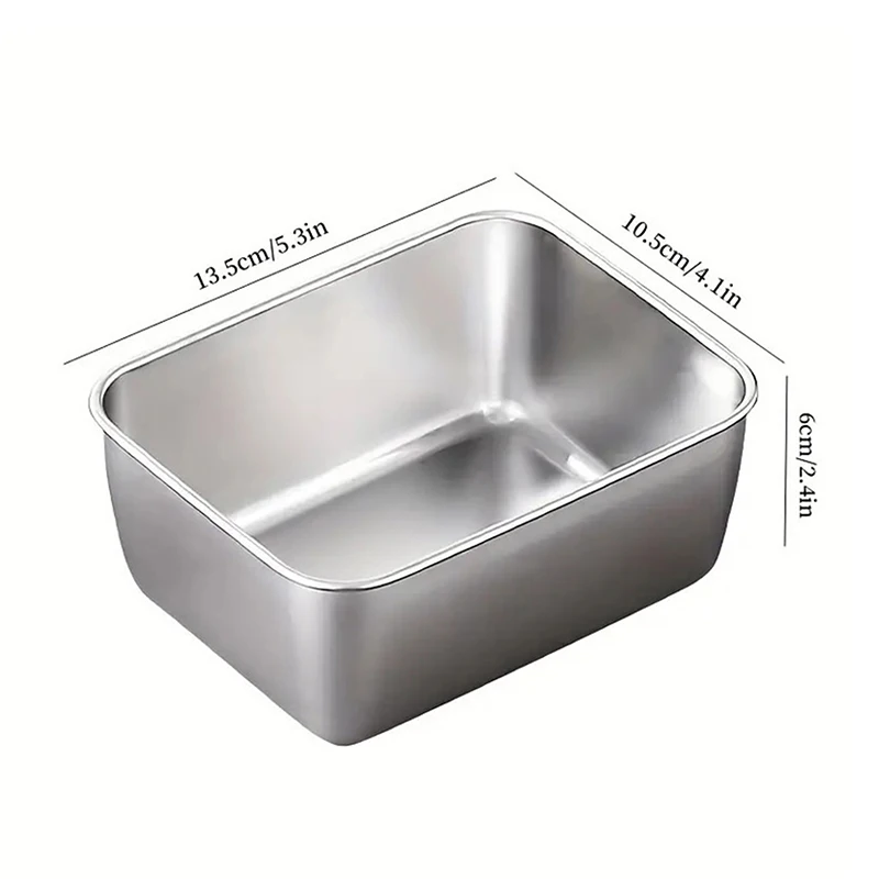 Stainless Steel Refrigerator Food Preservation Box Fruit Bento Meat Airtight Storage Box Kitchen Storage Container Food Storage