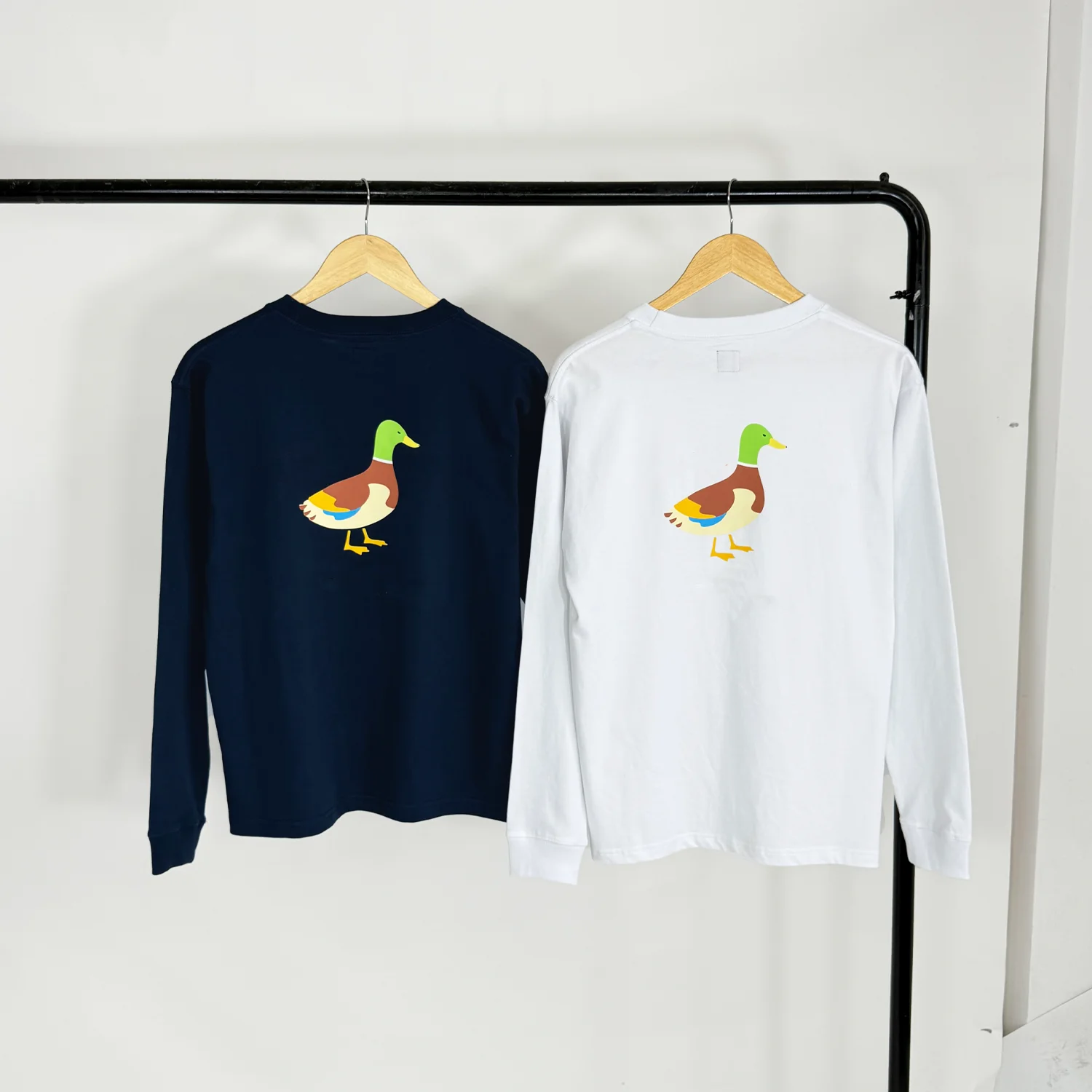 

Футболка Long Sve из плотного хлопка с принтом Du, повседневная одежда, футболка для пар, молодежная круглая футболка Ne Animal Pat...