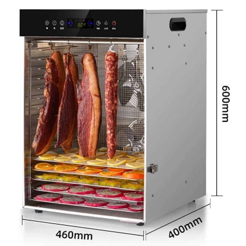 آلة تجفيف الطعام بالنقانق، آلة تجفيف المواد الفواكه والطبية المنزلية والتجارية، فرن تجفيف أوتوماتيكي