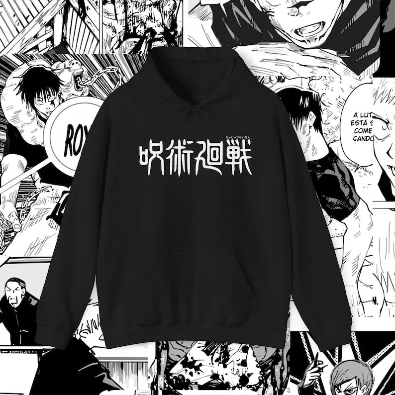 Satoru Gojo and Sukuna Jujutsu Kaisen Hoodie Vintage Streetwear