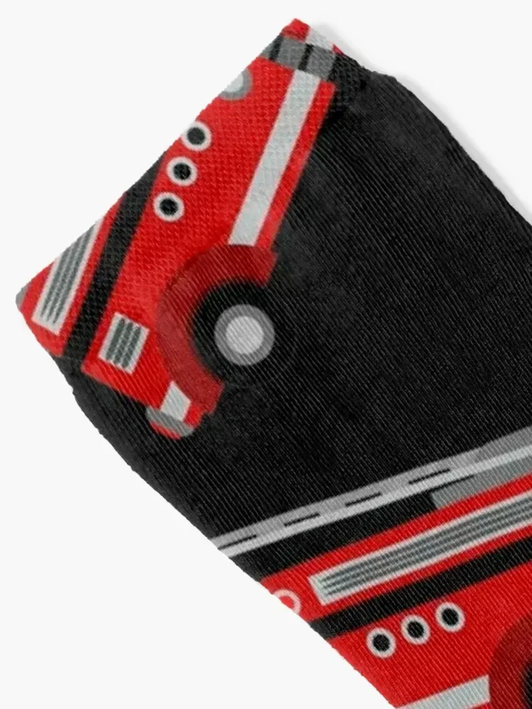 Fire truck Socks ankle Non-slip new in's kids Socks Men's Women's