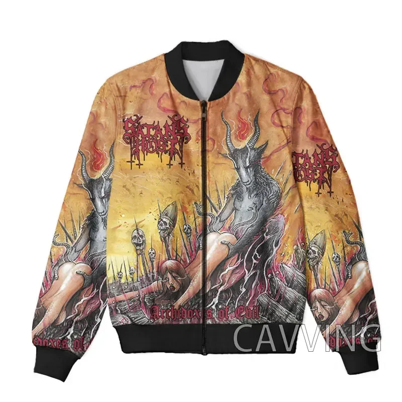 

CAVVING 3D Printed Satan's Host Rock Zipper Bomber Jackets Men Overcoat Mens Coat Zip Up Jackets for Women/Men