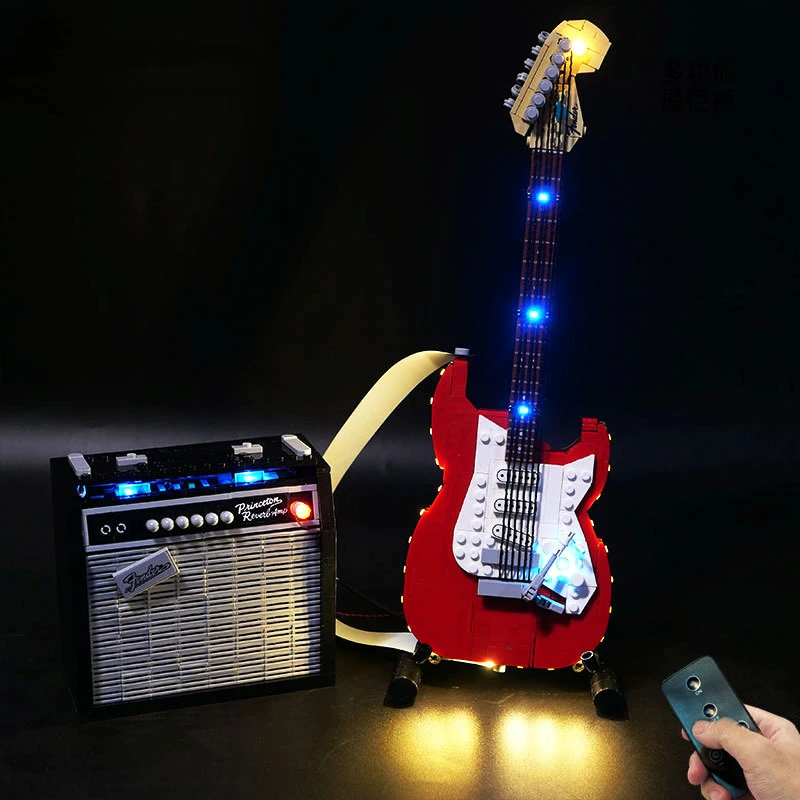 

Not Included Building Blocks LED Light Kit For Fender Stratocaster 21329 DIY Toys Gift Only Lighting Set