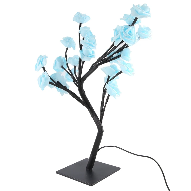 LED Rose Flower Lamp, USB Christmas Tree Night Lights, Perfect For Parties, Weddings, Bedrooms And Mother's Day Gift