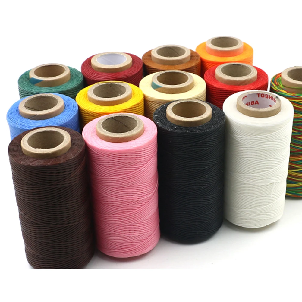 

2pcs 150D Wax Thread Flat Waxed Cord For Waxed String Diy Craft Stitching Sewing String Sewing Accessories