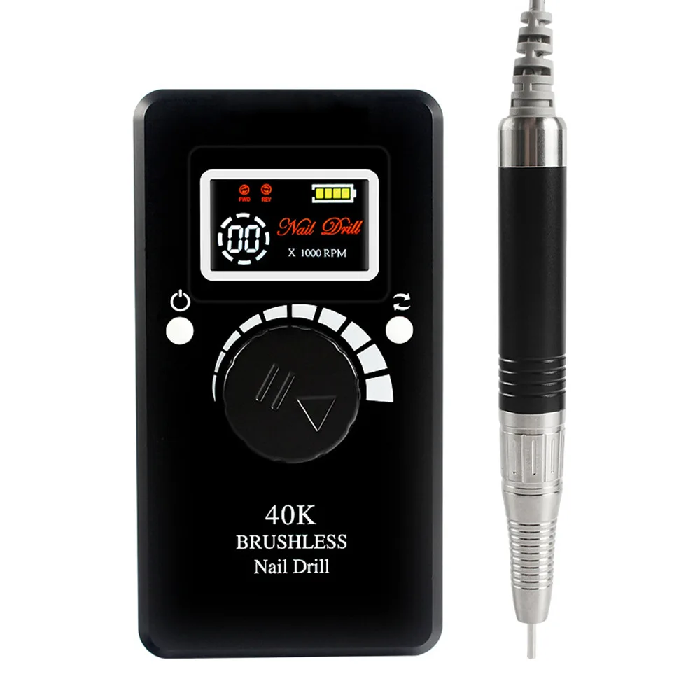 40000 RPM borstelloze elektrische nagelboor draagbare professionele nagelpolijstmachine oplaadbare nagelschuurmachine vijl voor manicure salon gereedschap