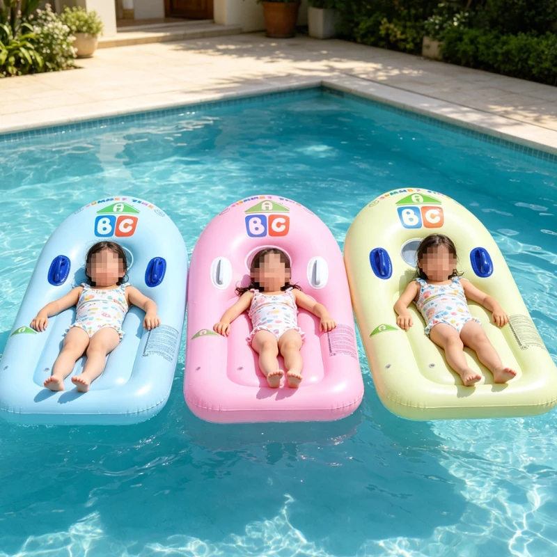 Summer Mini Inflatable Swimming Ring Pool Water Float Raft Surfboard Bed Learn to Swim Pool Supplies