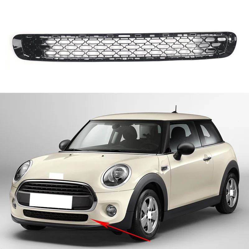 

Racing Grills For 2014-2023 Year-old Bmw Mini Mini F55 F56 Honeycomb Perforated Frameless Lower Center Grill Grille