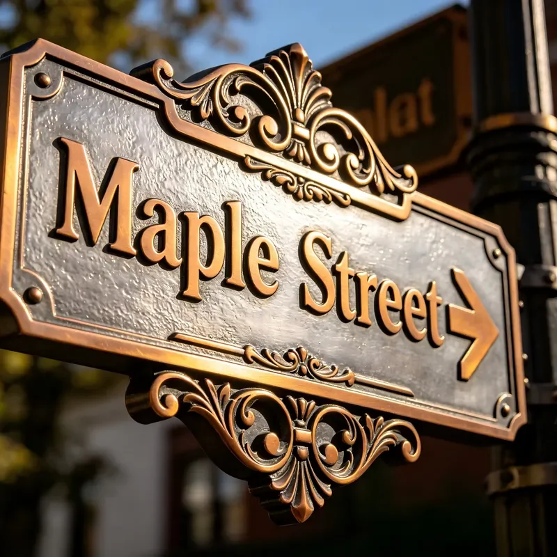 Customized Metal Aluminum Street Sign Blanks (Metal Plaque) for Direction Advertising Decoration-Companies Buildings Malls