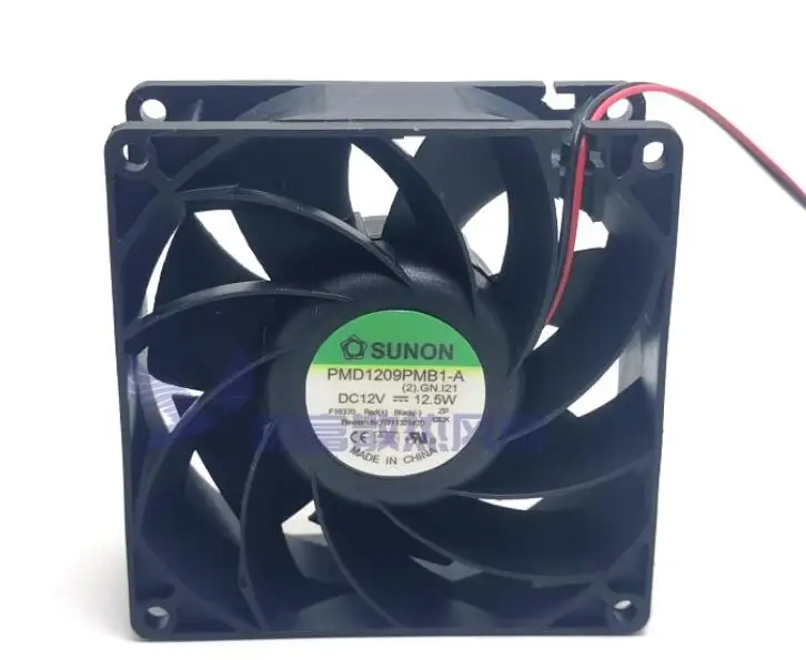 Ltsf ل SUNON PMD1209PMB1-A تيار مستمر 12 فولت 12.5 واط 90x90x38 مللي متر 2-سلك خادم مروحة التبريد 9 سنتيمتر