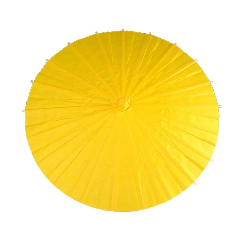 Traditional Handmade Paper Umbrella Classical Colorful Blank Paper Umbrella Vintage Oil Paper Umbrella Photography Prop