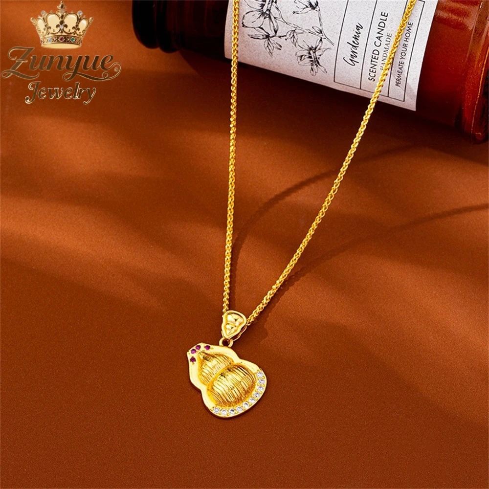 

Sand Gold Three-Dimensional Wire Drawing Gourd Pendant Luxury Quality Jewelry Fashion Jewelry Exquisite Elegant Charms Popular