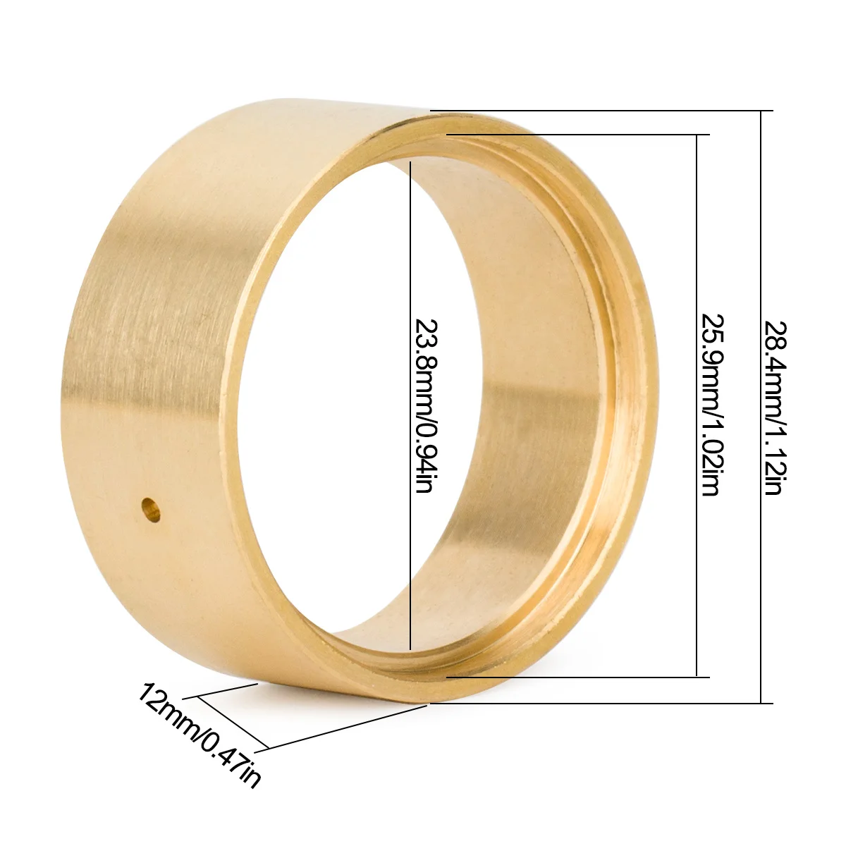 64g Brass Beadlock Wheel Ring for Axial TRX4M SCX24, 1.0 Inch RC Crawler Wheel Clamp for 1/18 1/24 Scale RC Car Upgrade Parts
