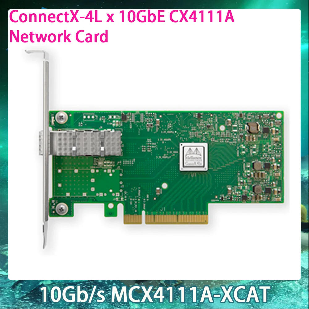 10Gb/s MCX4111A-XCAT For Mellanox ConnectX-4L x 10GbE CX4111A Network Card InfiniBand NIC Works Perfectly Fast Ship