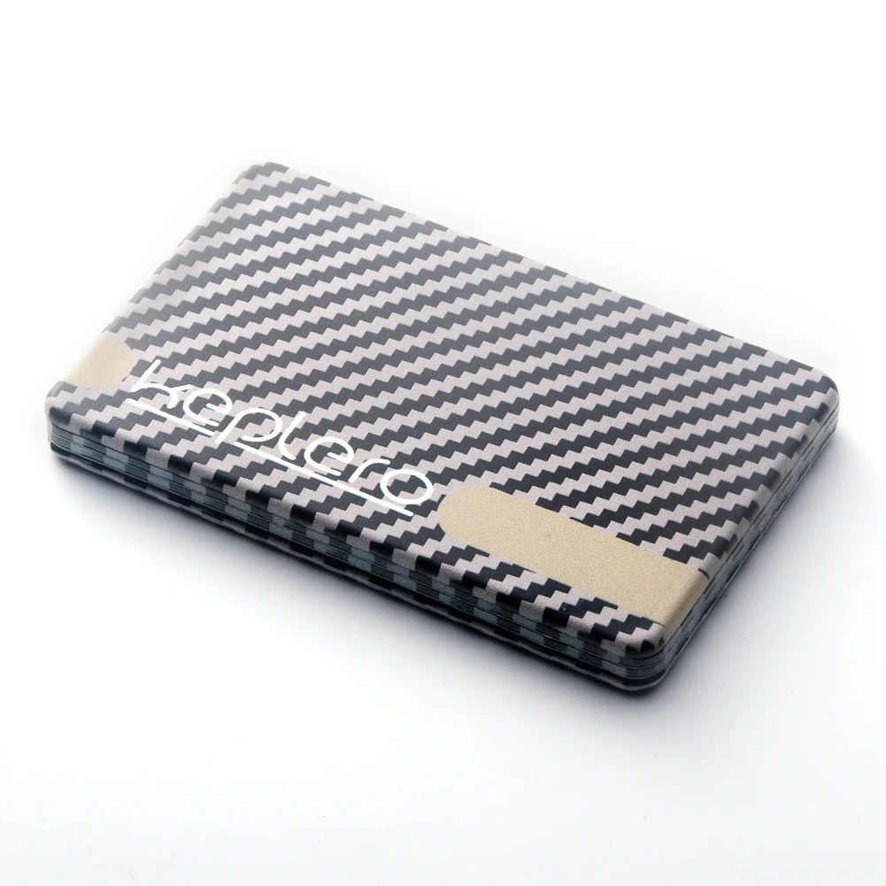 

Protective Wallet Magnetic Card Holder Storage Stripes Pattern Business Antishock Strong Closure Sealed Fireproof Case Cover