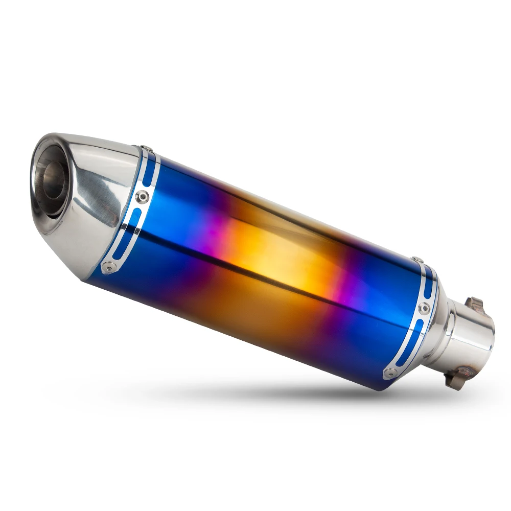 Motorcycle Exhaust Muffler 51MM Racing Escape Kit R77 Tail Tube with DB Killer For Z650 Z900 Ninja7 MT03 FZ6N CBR600RR G310RR R3