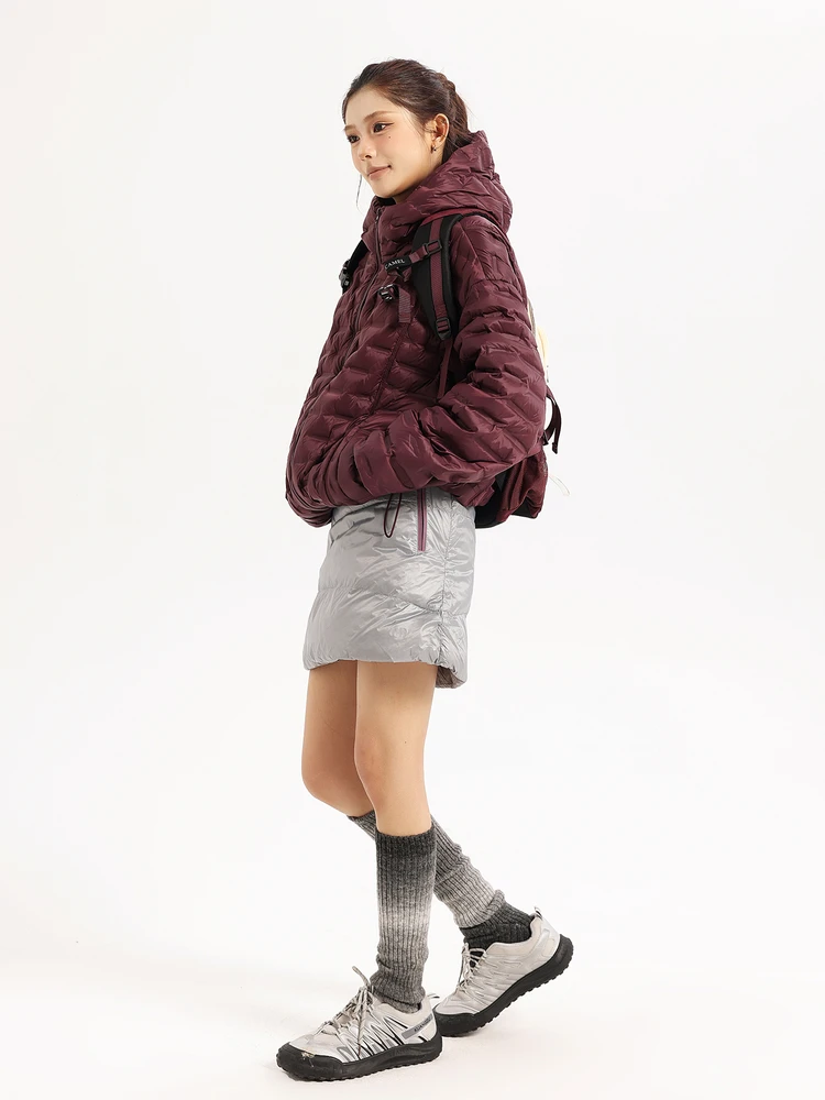 

Легкая стеганая куртка, женская зимняя новинка, тонкая теплая свободная теплая куртка Pr Thiened в рубчик, пуховое пальто