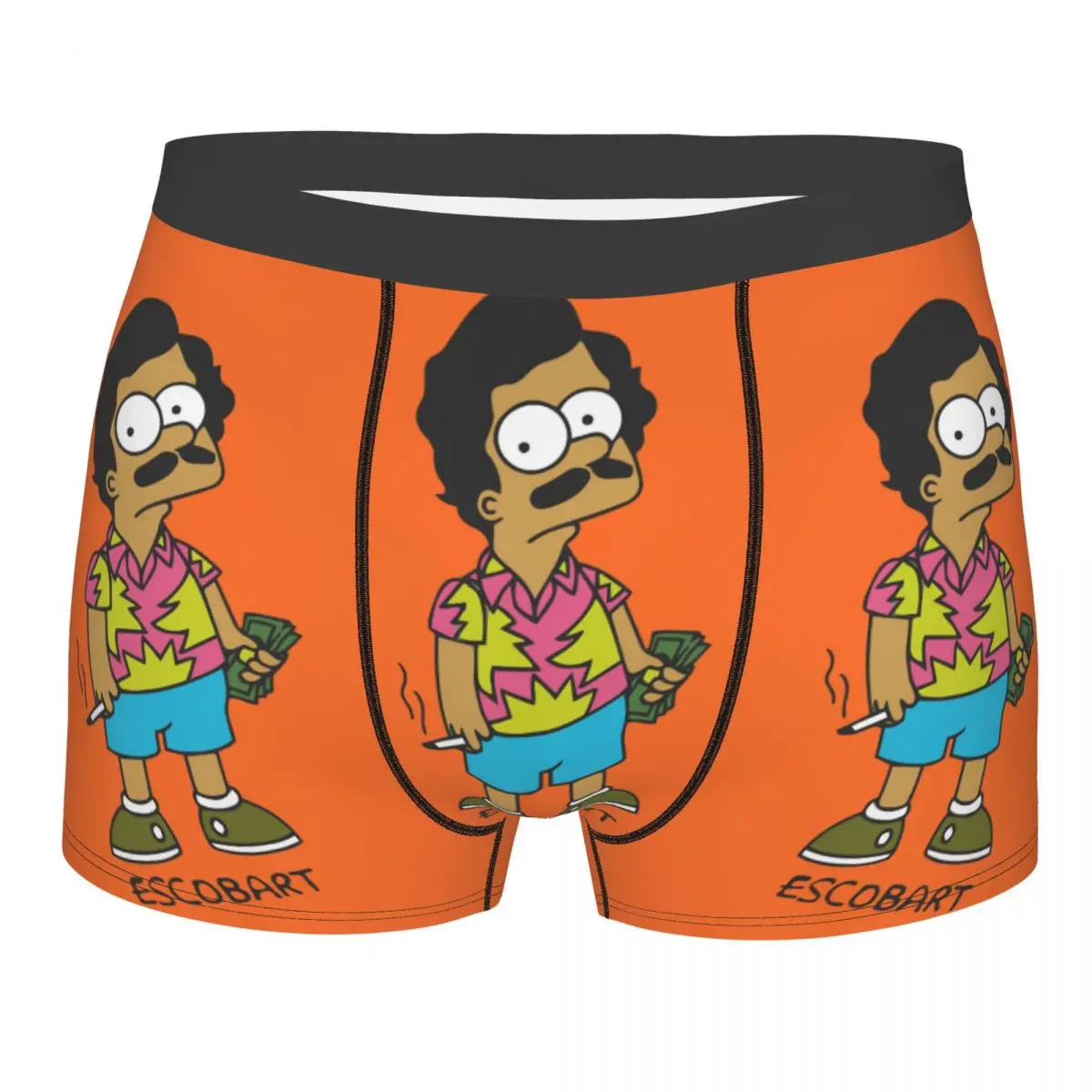 Escobart Man's Printed Boxer Briefs Underpants Highly Breathable Top Quality Birthday Gifts