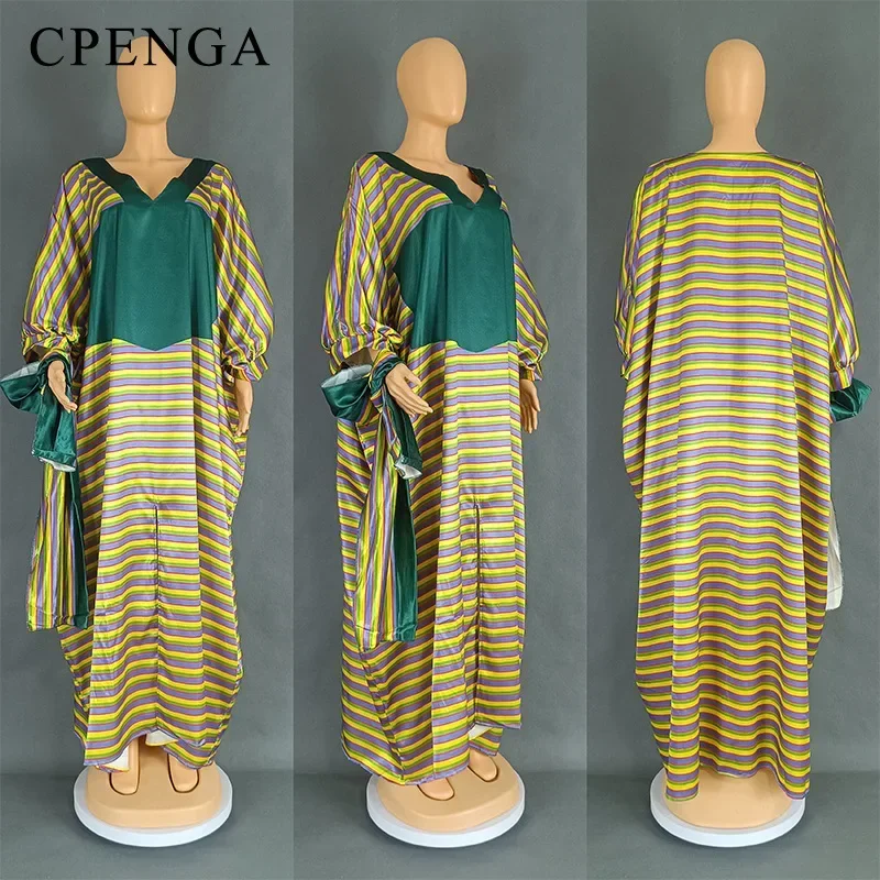 Plus Size abito lungo africano per le donne elegante abito da sera da sposa Layd Africa Dashiki Robe Islam Eid musulmano Abaya caftano