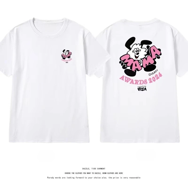 Quan Zhilong GD 2025 Osaka Concert، اليابان نفس الكرتون القطن تي شيرتات قصيرة الاكمام للرجال والنساء قمة الموضة الكلاسيكية المطبوعة