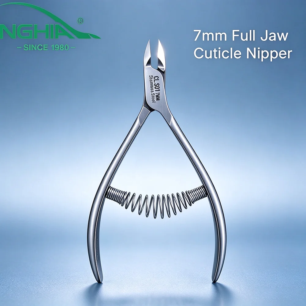 NGHIA Coil Spring Nail Dead Skin Nipper Sturdy Sharp Durable Comfort Grip Cuticle Trimmer Professional Nail Artist Recommended