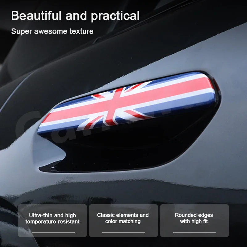 

Для MINI Countryman JCW Для U25 J01 J05 2024 2025 Наклейка на внешнюю дверную ручку Накладка для мини-аксессуаров 2/4 шт. 1 комплект