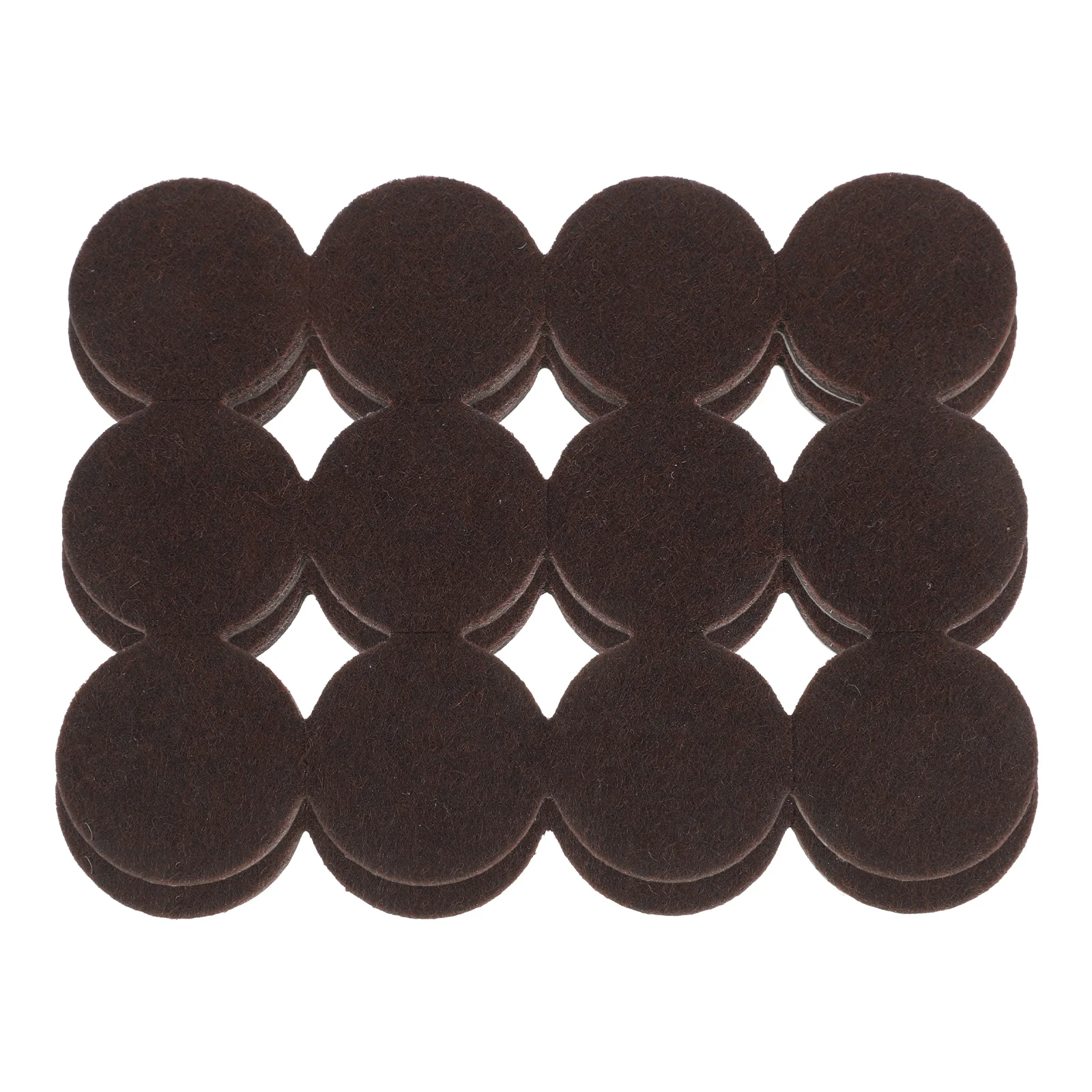 

24Pcs Felt Chair Leg Protectors Non-Slip Self-Adhesive Furniture Floor Protectors Round Table Feet Pads Brown Furniture Leg Pads