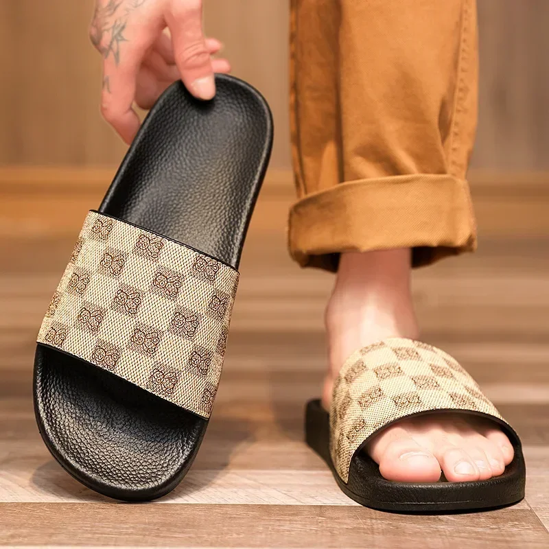 

Summer Slippers for Men Women Eva Soft Bottom Slippers 2024 Indoor House Slides Flat Sandals Outdoor Beach Shoes Man Flip Flops