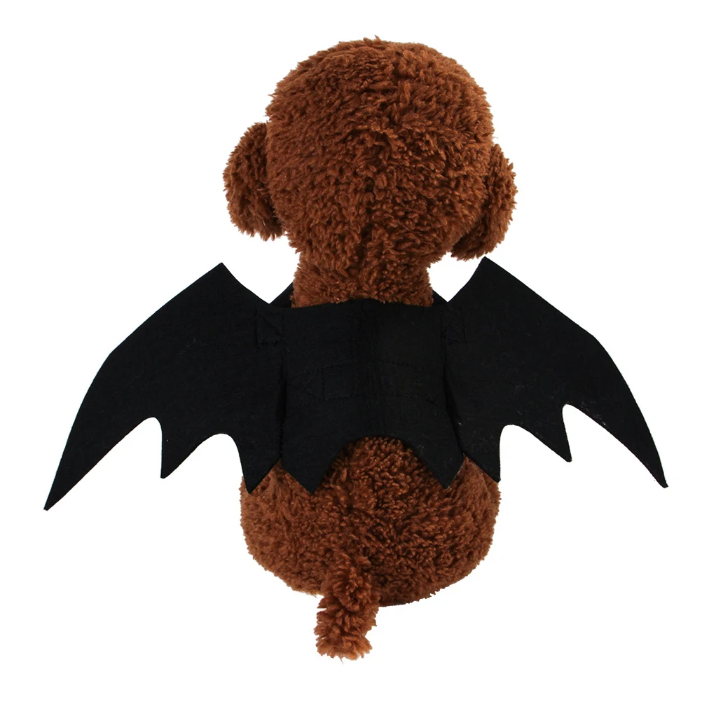 

Bat Wings Pet Costume Accessory Accessory for Pet Halloween Outfits Adjustable Premium Material Dog Jacket Wing Bell
