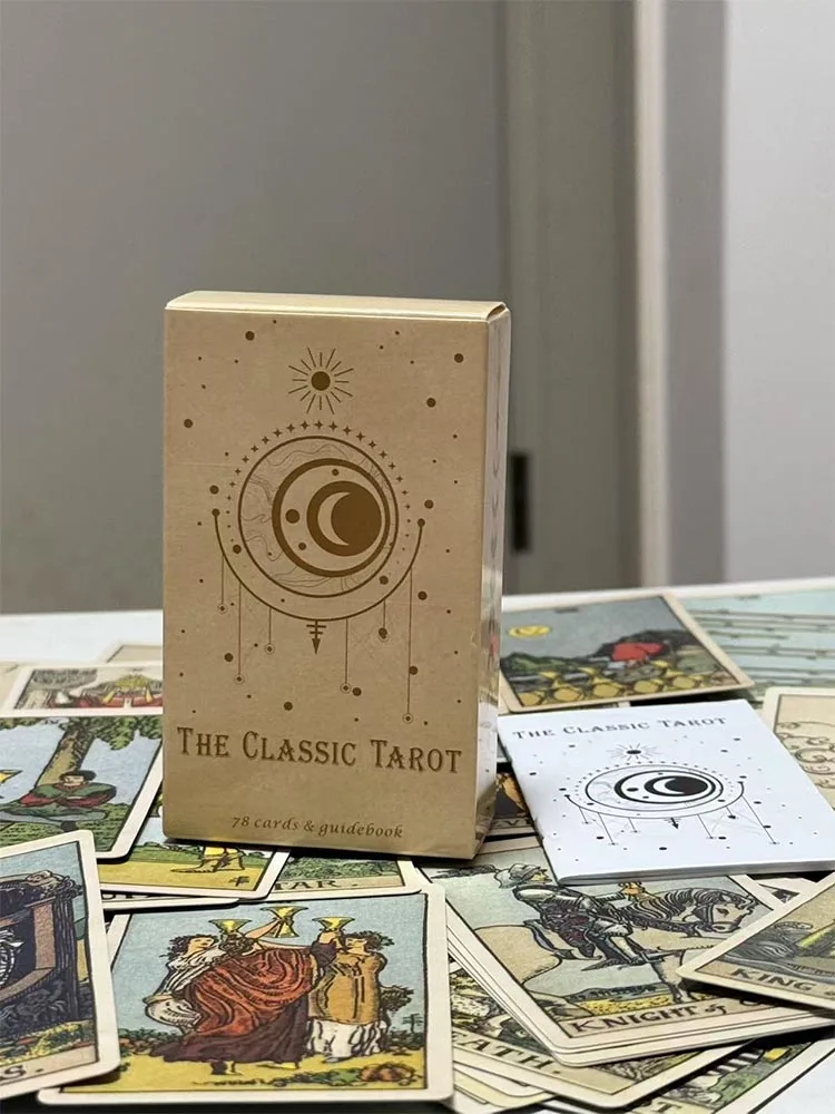 The Classic Tarot Cards A 78 Deck Board Games Mystical Divination Fate Fortune Tarot Cards with Guide Book