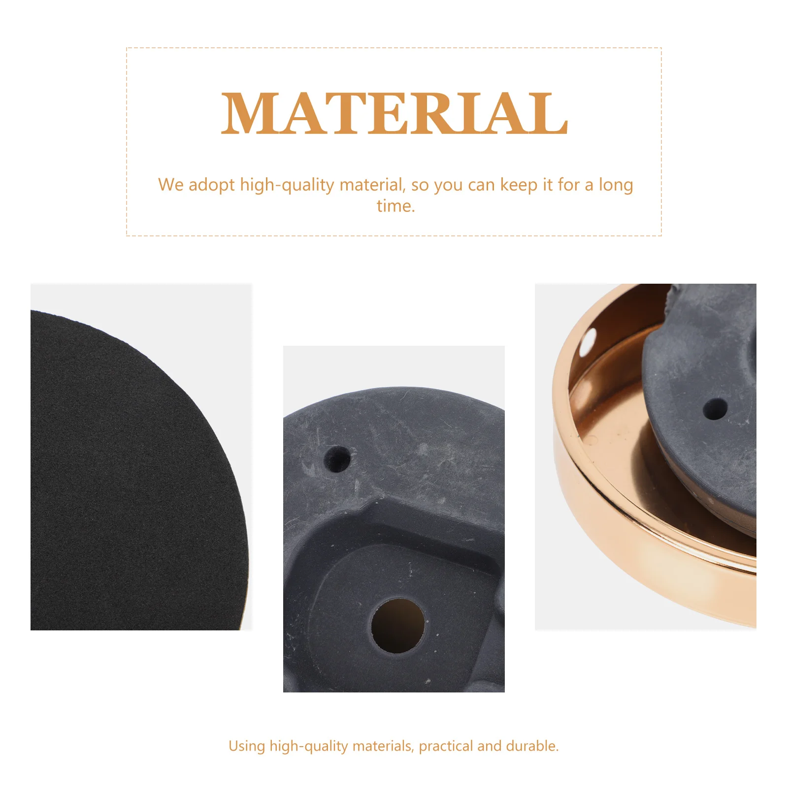 

1Set Gold Desk Lamp Base Metal Lamp Chassis Durable Round Light Base Stable Design for Home Office Table Decoration