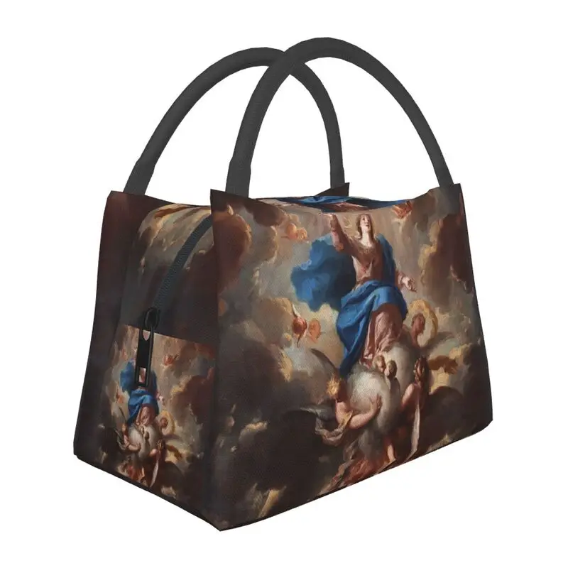 

The Assumption Of The Virgin La Asuncion De La Virgen Juan Vicente Ribera Thermal Insulated Lunch Bag Lunch Tote Meal Food Box