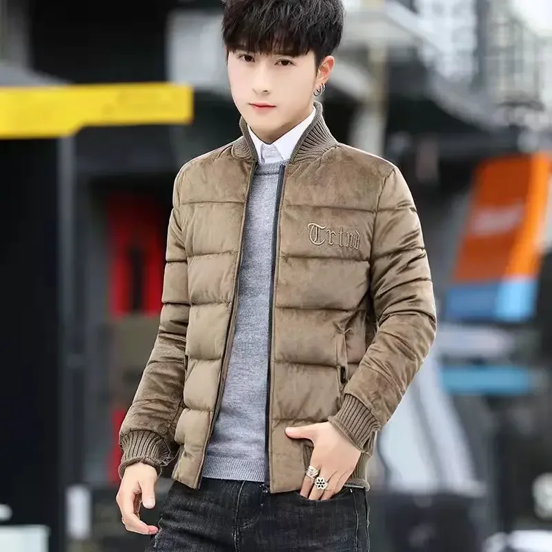 Parkas Embroidery Man Padded Coat Down Jackets for Men Padding Inter Special Korean Style Clothing Reviews Many Clothes Quilted