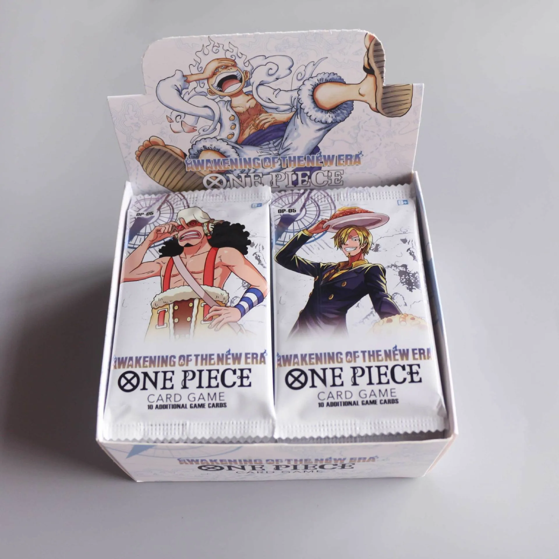 ONE PIECE Card 180/300Pcs Anime English TCG OP-05 Luffy Zoro Shanks Trading Collection Card dla dzieci Prezent świąteczny Zabawki