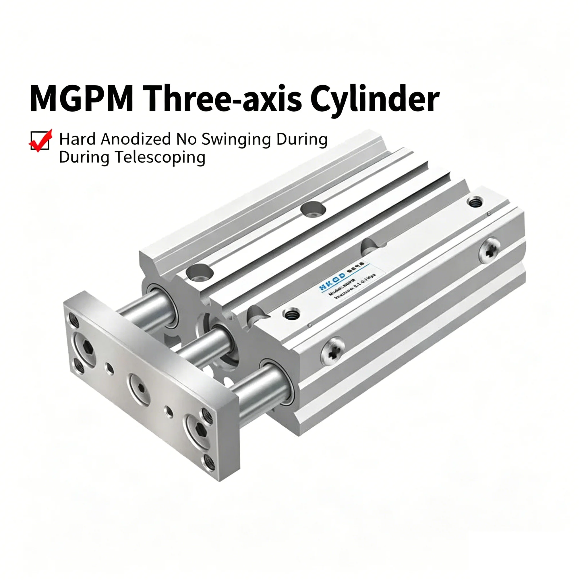 MGPM  size Compact Guide Cylinder BORE 12 16 20 25 32 40 50 63 Stroke 10 20 25 30 40 50 75 100 125 150 200 250 300