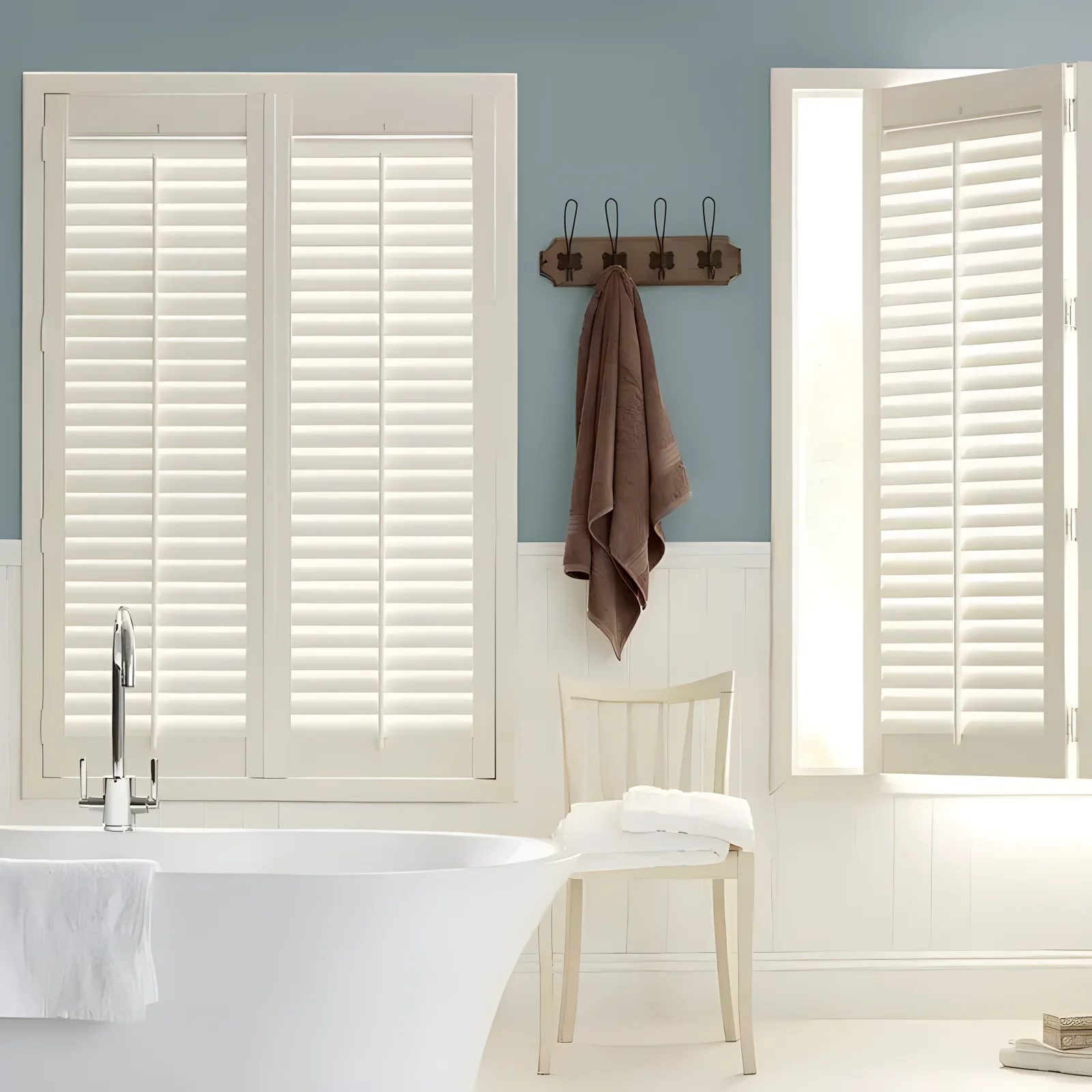 Made to Measure China Timber Hinge Window White Plantation Shutters