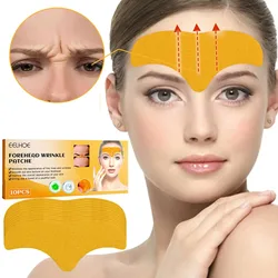 Patch anti-rides pour le front, masque raffermissant, autocollants de soins de la peau du visage, collagène anti-âge, 10 pièces/boîte