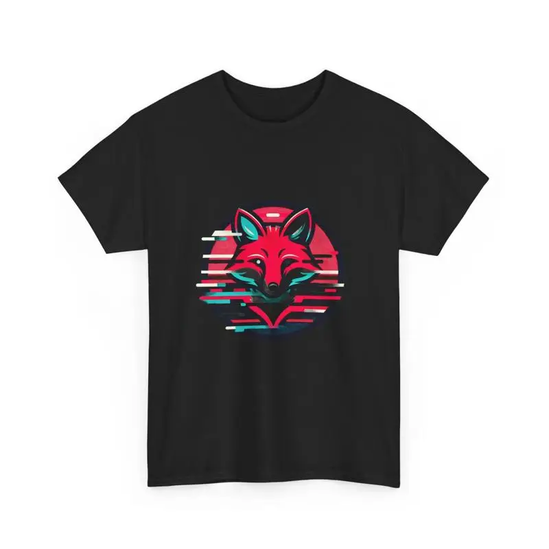 

Glitch Art Fox T Shirt Minimalist