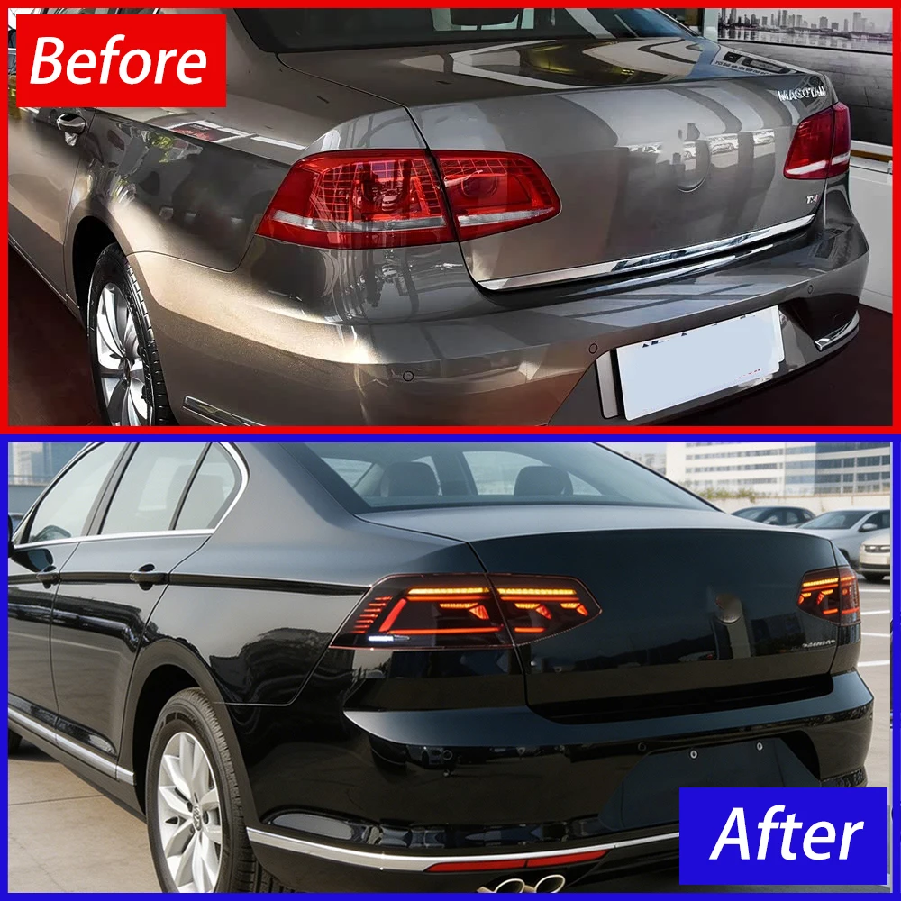 For VW Passat B8 Magotan 2016-2019 Car Taillights Assembly Upgrade New Style Dynamic Signal Light LED Tools Accessories