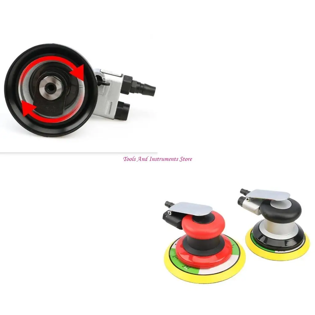 

Pneumatic Sander Industrial Grade 5/6inch Sandpaper Dry Grinder Car Polishing C7AC