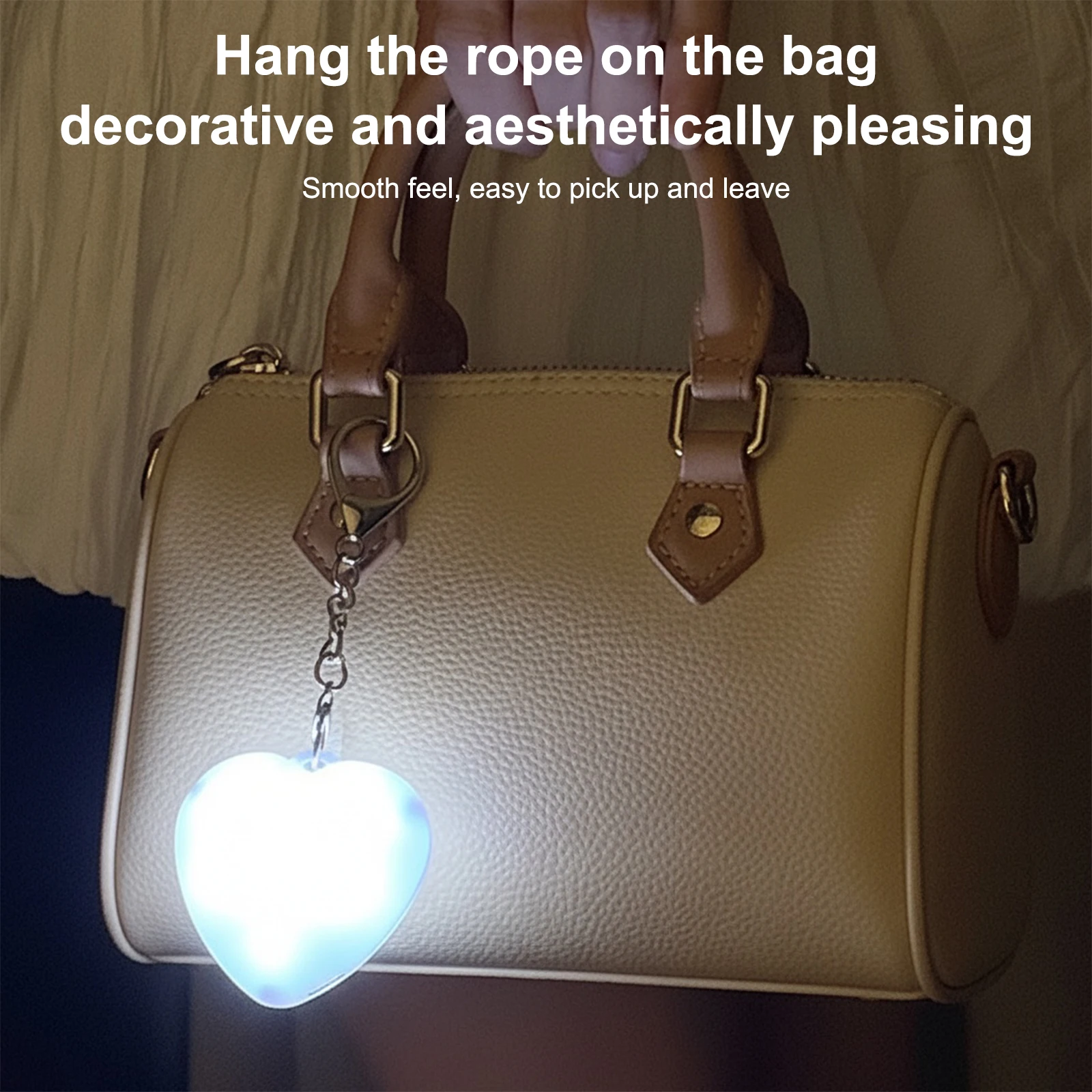2/4pcs Handbag Light Rechargeable Hanging Night Light Accessories for Women Girls Backpack Handbags
