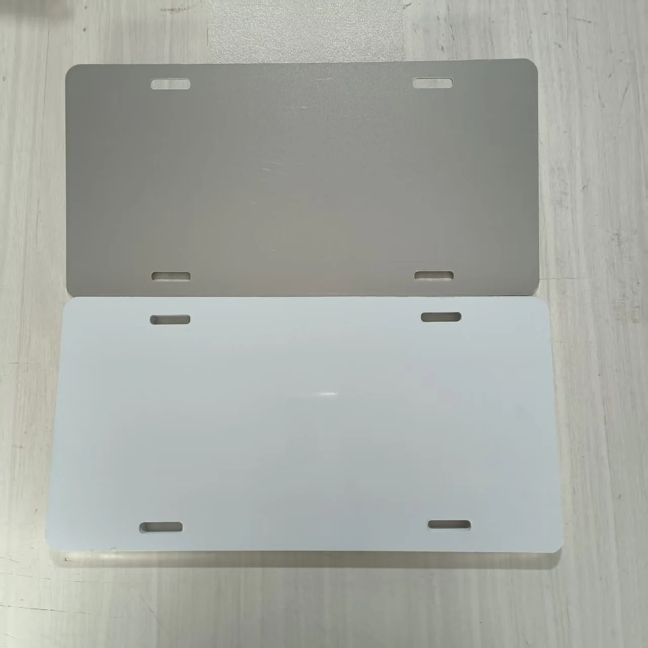 10pcs/lot New Sublimation Blank Metal Car Number Plate For Dye Sublimation Printing Transfer DIY