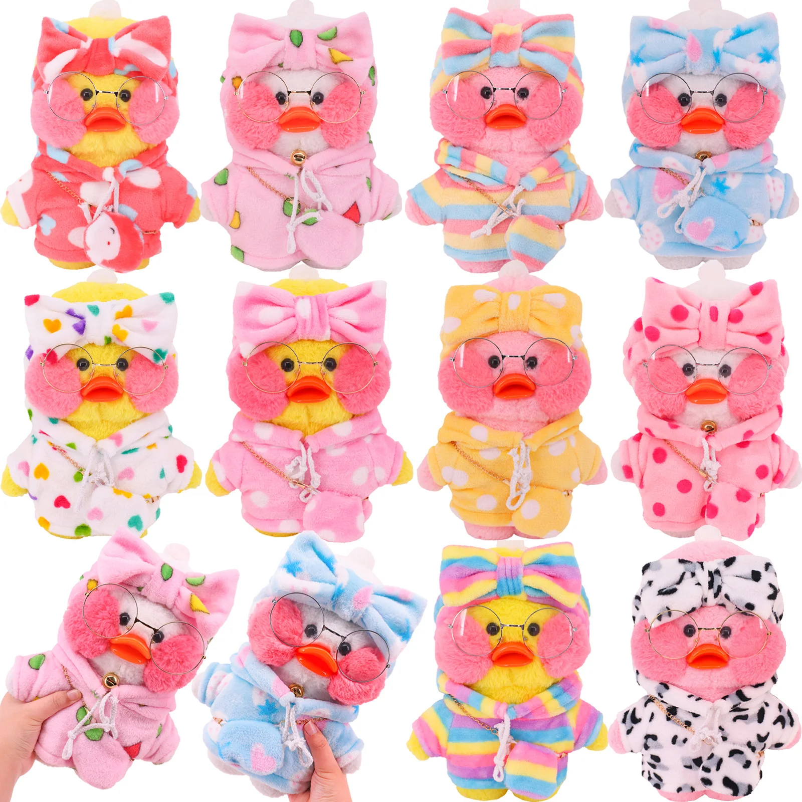 Sweater Suit Clothes For 30cm LalaFanfan Accessories Stuffed Soft Duck Figure Toy Animal Birthday Girl Gift For Kids DIY