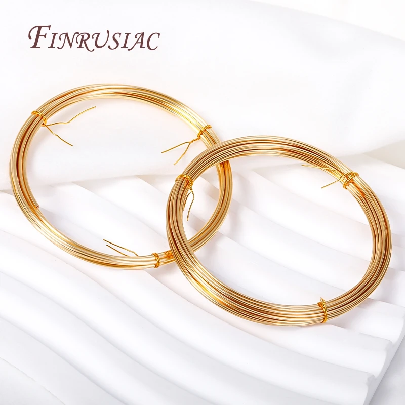 Wholesale 18K Gold-Plated High-Quality Copper Wire For DIY Colorfast Beading Wire Jewelry Cord String Crafts