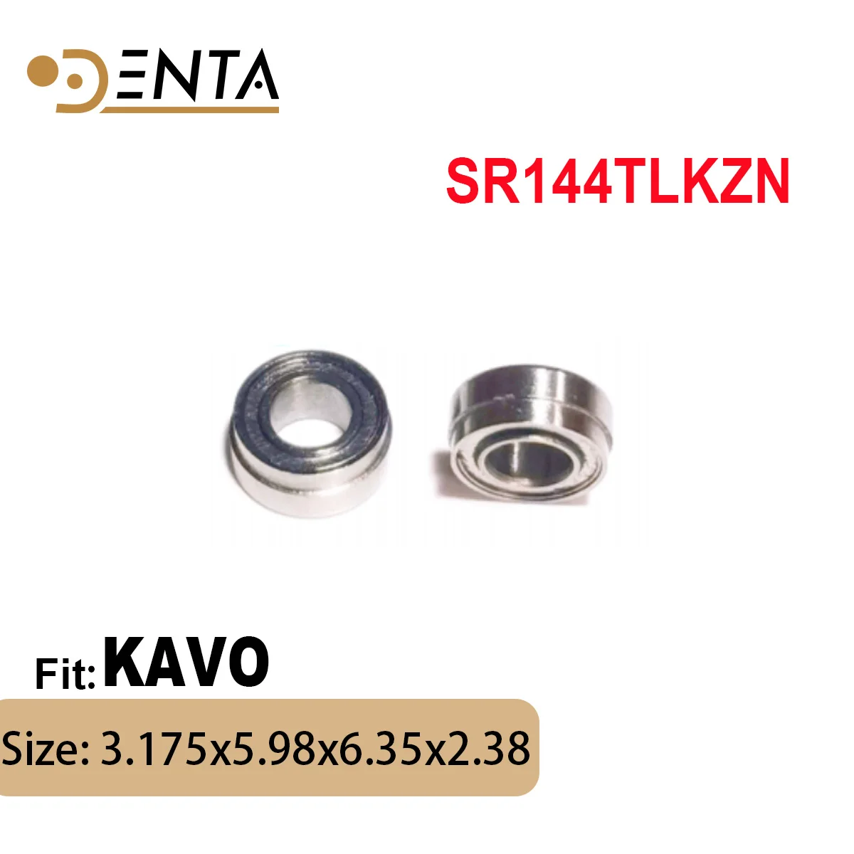 Ceramic Dental bearings SR144TLKZN 3.175x6.35x5.98x2.38mm for Dabi MS350, MRS400 PUSH BUTTON